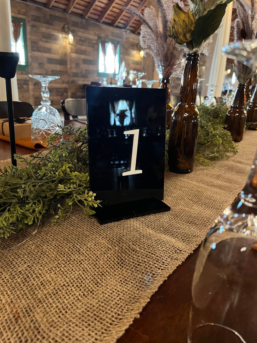 Personalized Acrylic Wedding Table Numbers-custom Modern Decor-elegant ...
