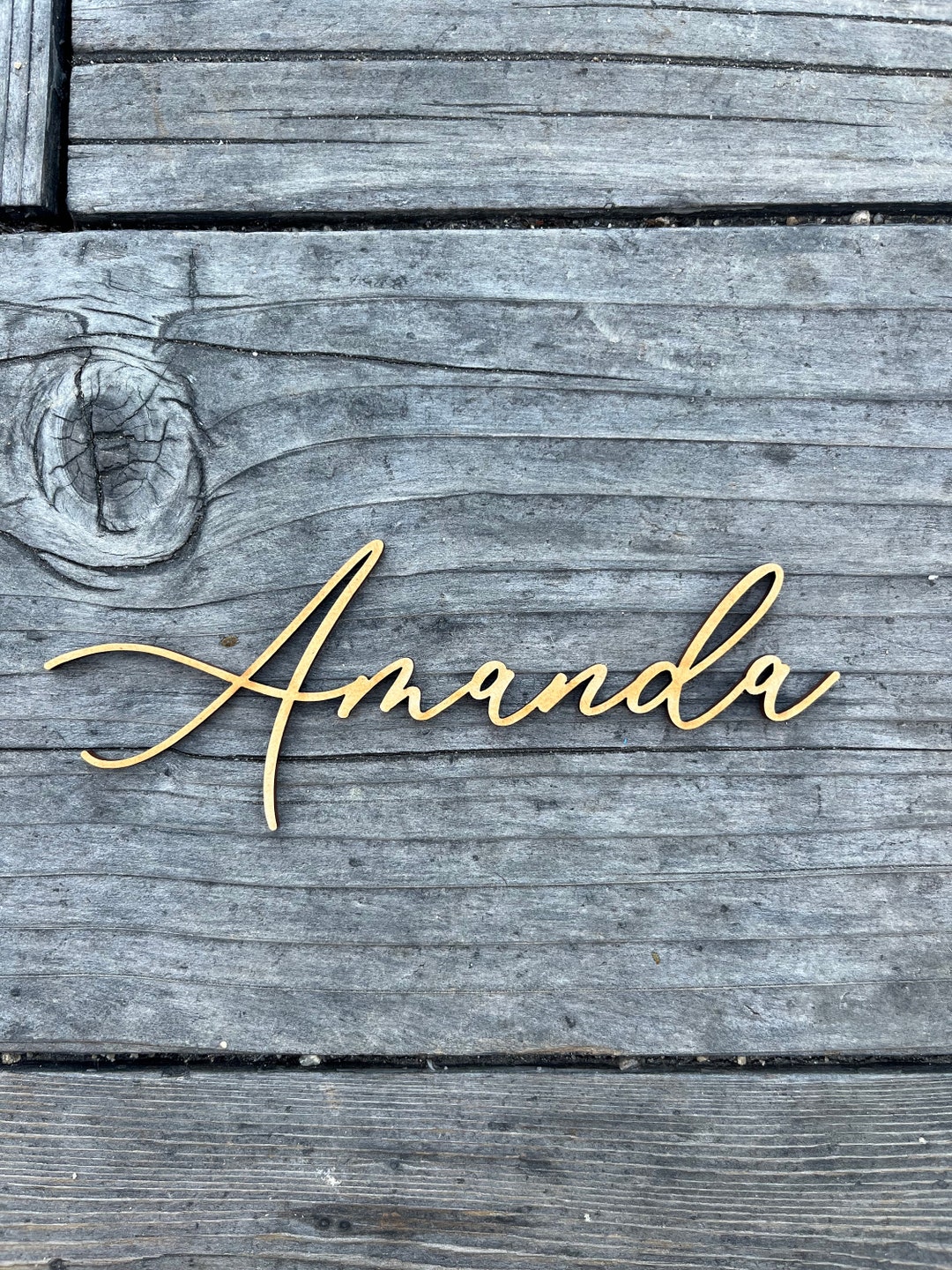 Personalized Wooden Place Cards Name Plates for Wedding Wood Name Wood