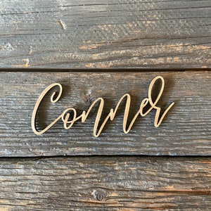 Personalized Wooden Place Cards | Name Plates For Wedding | Name Plates for Christmas | Escort Cards | Place Cards | Place Setting | Custom
