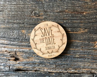 Holz Save the Date-Magnet Save the Date-Unique Save the Date-Rustic Save the Date-Uce Save the Date-Save The Date Magnet
