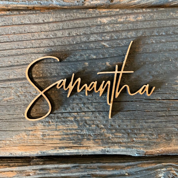 Personalized Wooden Place Cards | Name Plates For Wedding | wood name | wood names | Place Cards | Place Setting | Custom