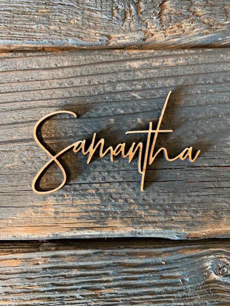 Personalized Wooden Place Cards | Name Plates For Wedding | wood name | wood names | Place Cards | Place Setting | Custom 