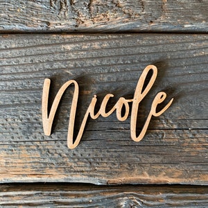 Personalized Wooden Place Cards | Name Plates For Wedding | Name Plates for Christmas | Escort Cards | Place Cards | Place Setting | Custom