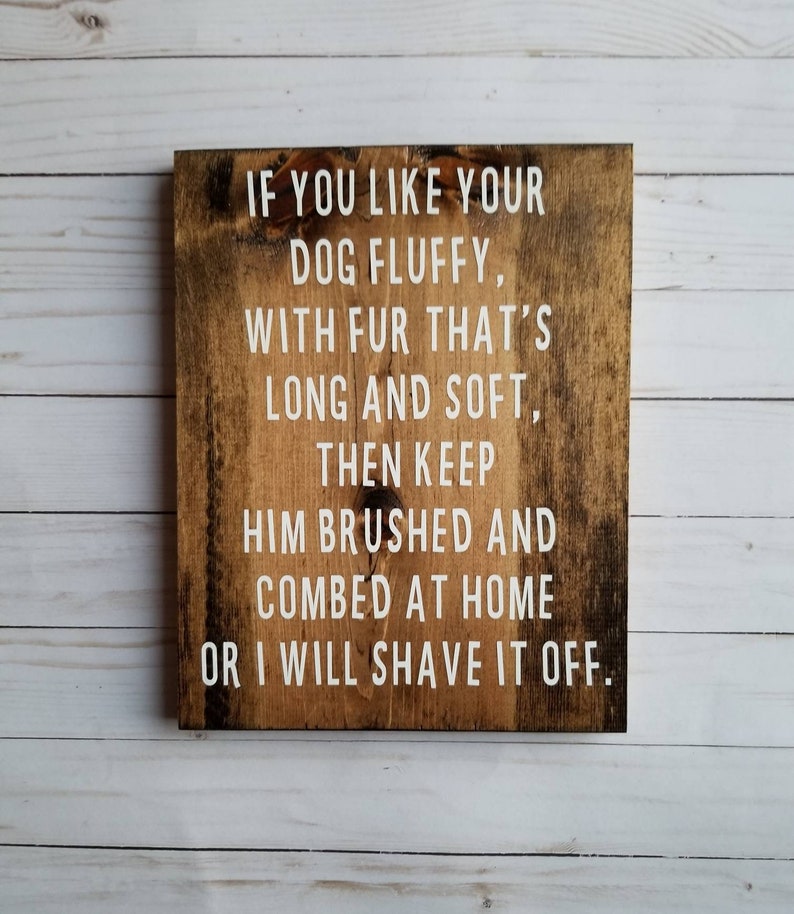 Dog Groomer Gift Business Signs Dog Grooming Rustic Home Etsy