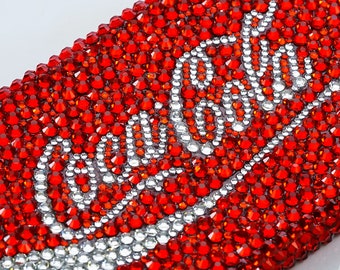 Bling Coca Cola Design Genuine Bright Red Crystals Case for