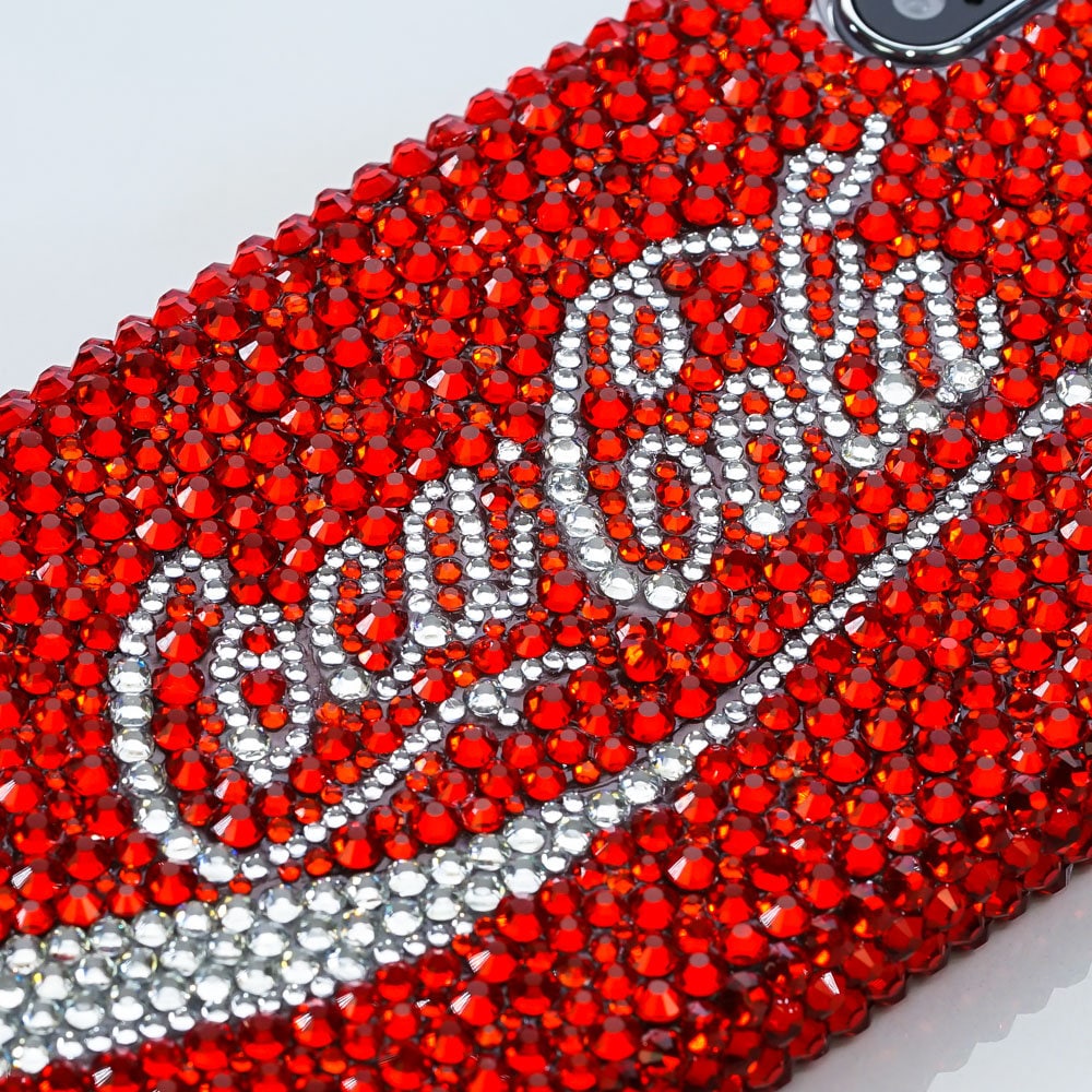 Bling Coca Cola Design Genuine Bright Red Crystals Case for