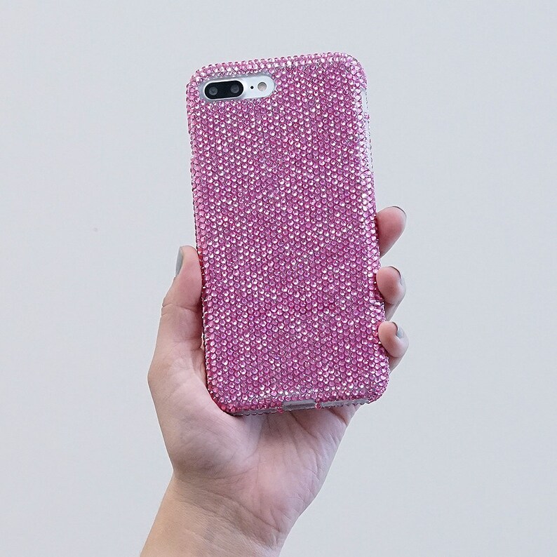 Bling Genuine Hot Pink Crystals Case For iPhone 12 11 Pro X XS Etsy