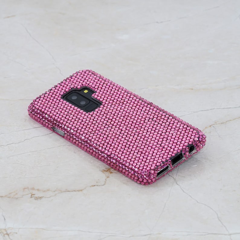 Bling Genuine Hot Pink Crystals Case For iPhone 12 11 Pro X XS Etsy