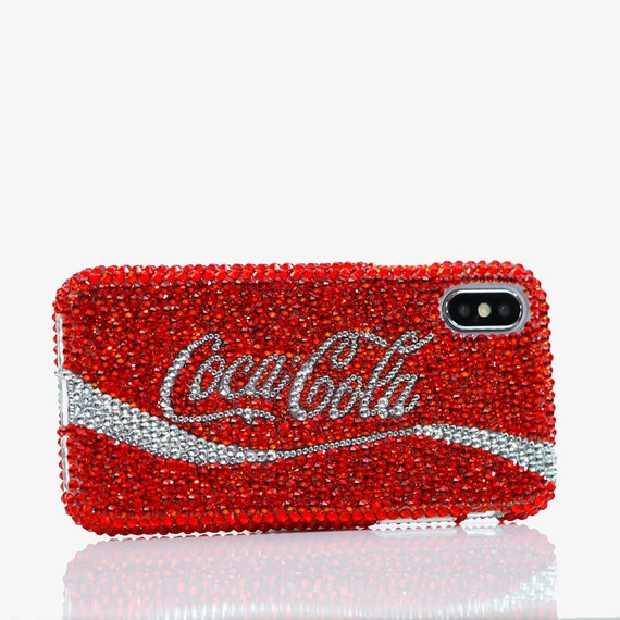 CASSETIFY Coca-Cola iPhone16 pro用ケース Bling Coca Cola Design Genuine Bright Red Crystals Case for