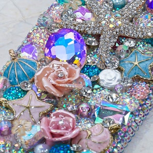 Bling Reef Garden Star Fish Pink Roses Stones Genuine Crystals - Etsy