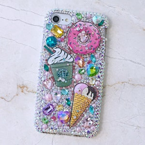 Bling Pastry Starbucks Donuts Ice Creams Genuine Crystals - Etsy