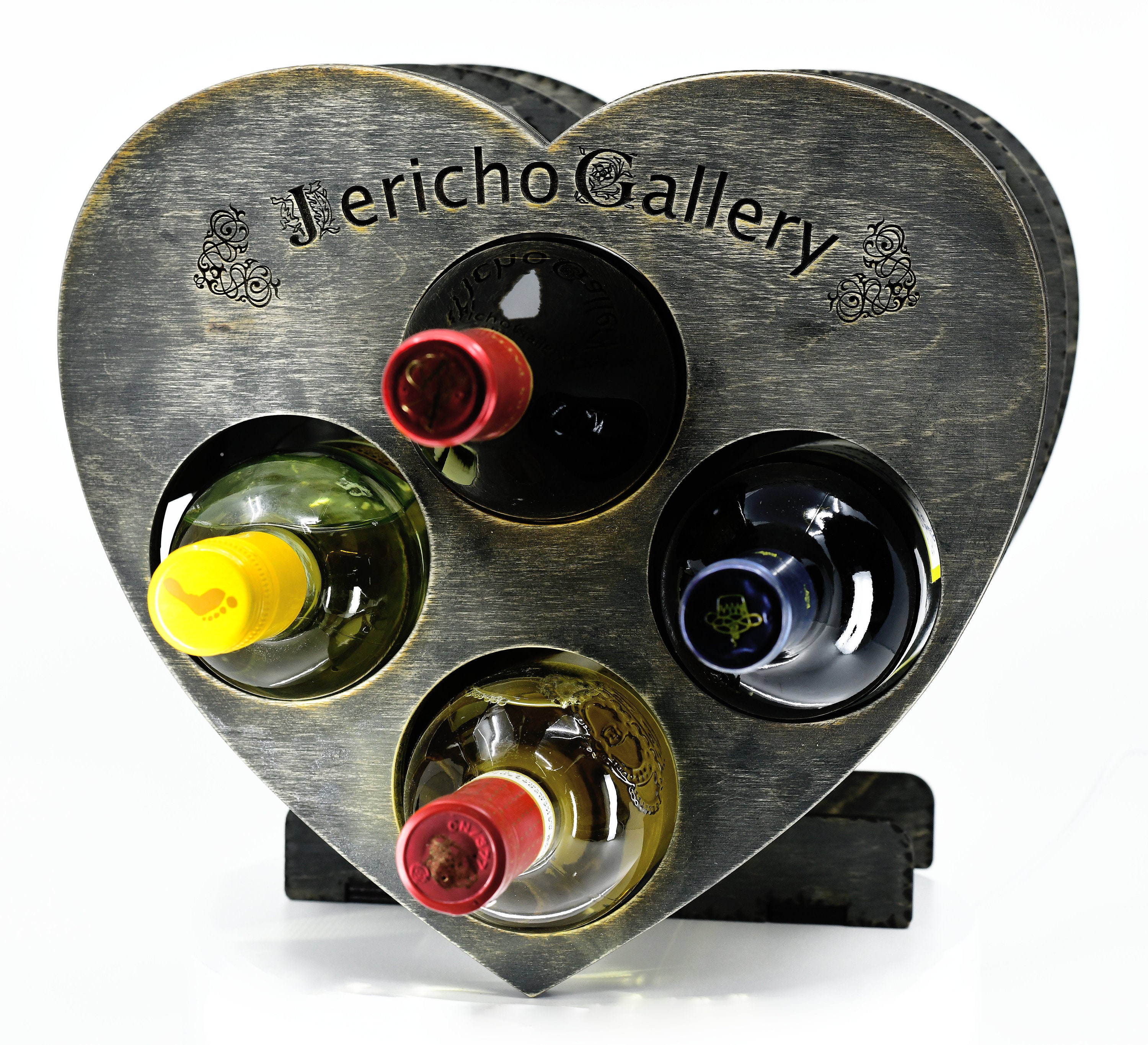 Full Sized 4 Bottle Wine Rack SVG File. Etsy