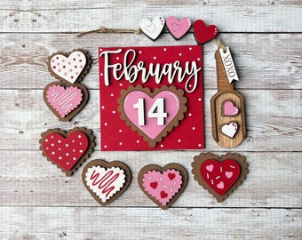 Valentine’s Day theme, love, heart, February 14th, cookie, candy, mini gumball filler inserts, scoop, mini sign, tiered tray, home decor