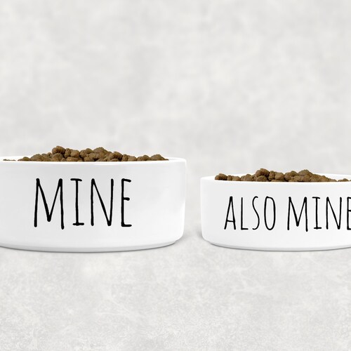 Dog Food Bowl or Bowl Set Ceramic Pet Bowls Etsy