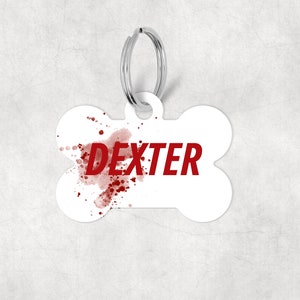 Personalized Pet Dog ID Tag with Name - TV Show Inspired Dog Tag - Personalized Dog Tag, Custom Dog Tag, Pet Tag, Pet ID Tag Bone