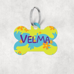 Personalized Pet Dog ID Tag with Name - Cartoon Show Inspired Dog Tag - Personalized Dog Tag, Custom Dog Tag, Pet Tag, Pet ID Tag Bone