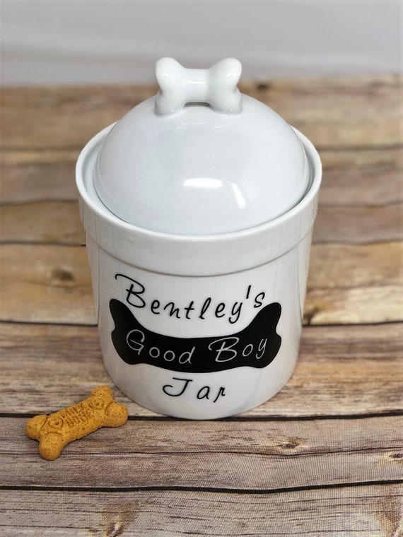 personalized treat jar