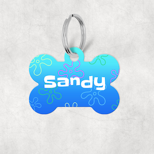 Personalized Pet Dog ID Tag with Name - Cartoon Show Inspired Dog Tag - Personalized Dog Tag, Custom Dog Tag, Pet Tag, Pet ID Tag Bone