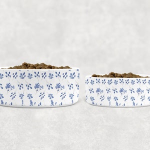 Floral dog bowl cheap