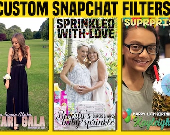 Custom Snapchat Filter, Custom Snapchat Geofilter, Personalized Filter, Completely Custom Filter