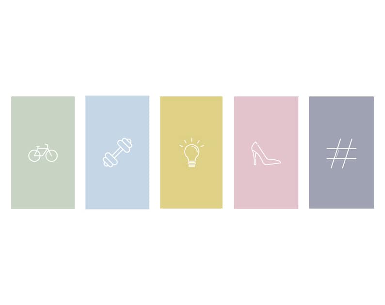 Fashion Handmade Beauty 50 Instagram Highlight Icons Influencers Blogger template Lifestyle