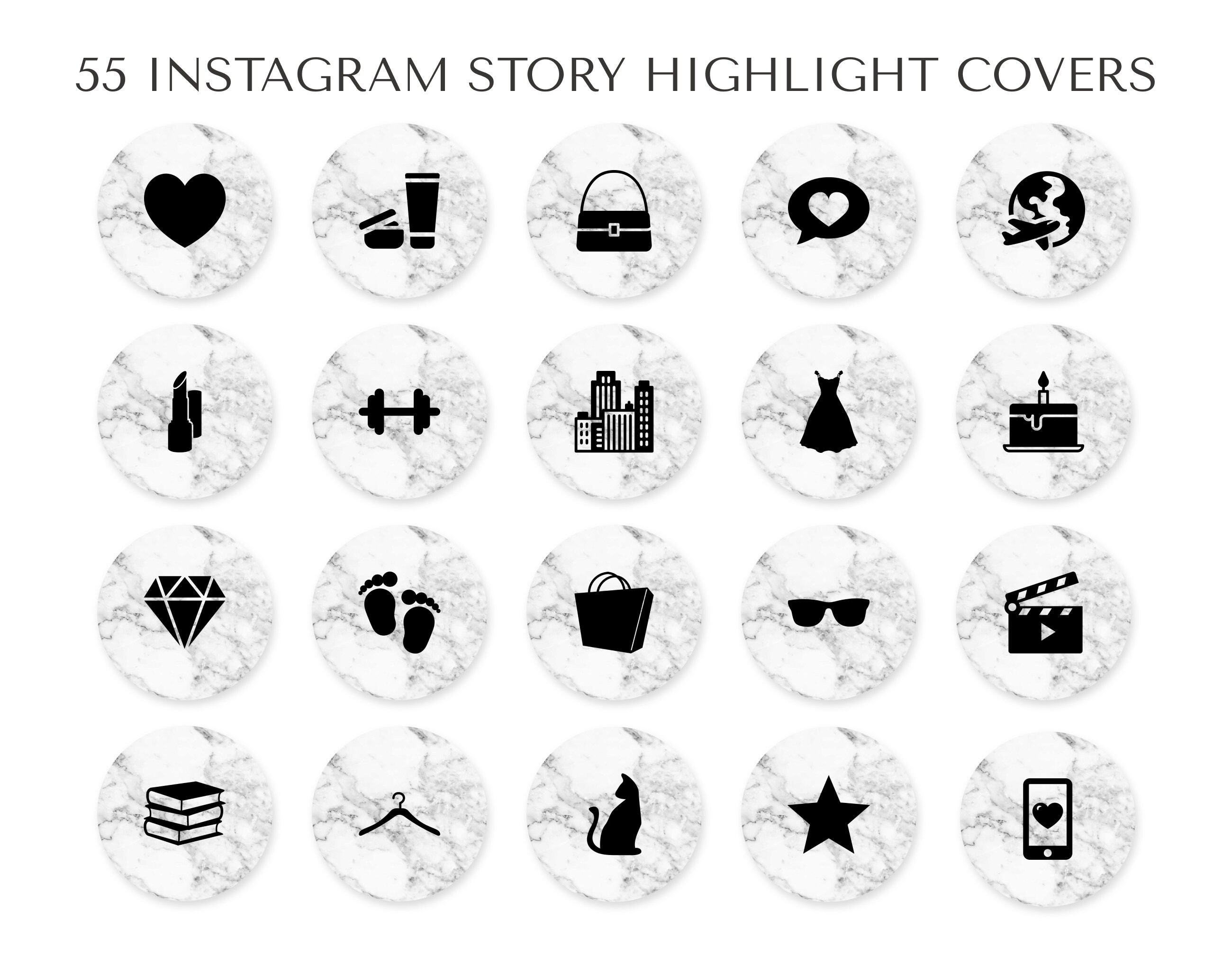 Bundle Of 52 Instagram Story Highlights Icons Ready To Use Etsy Bundle Of 52 Instagram Story Highlights Icons Ready To Use Etsy