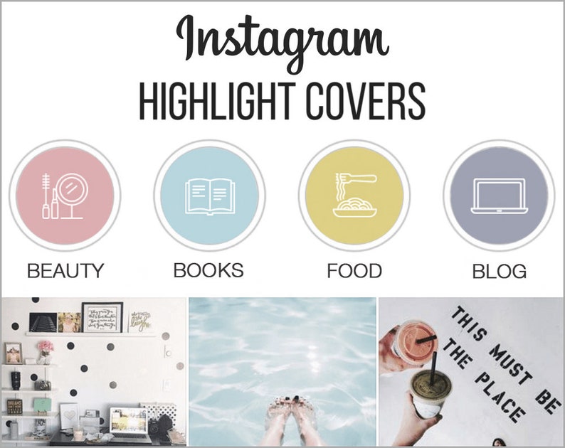 Fashion Handmade Beauty 50 Instagram Highlight Icons Influencers Blogger template Lifestyle