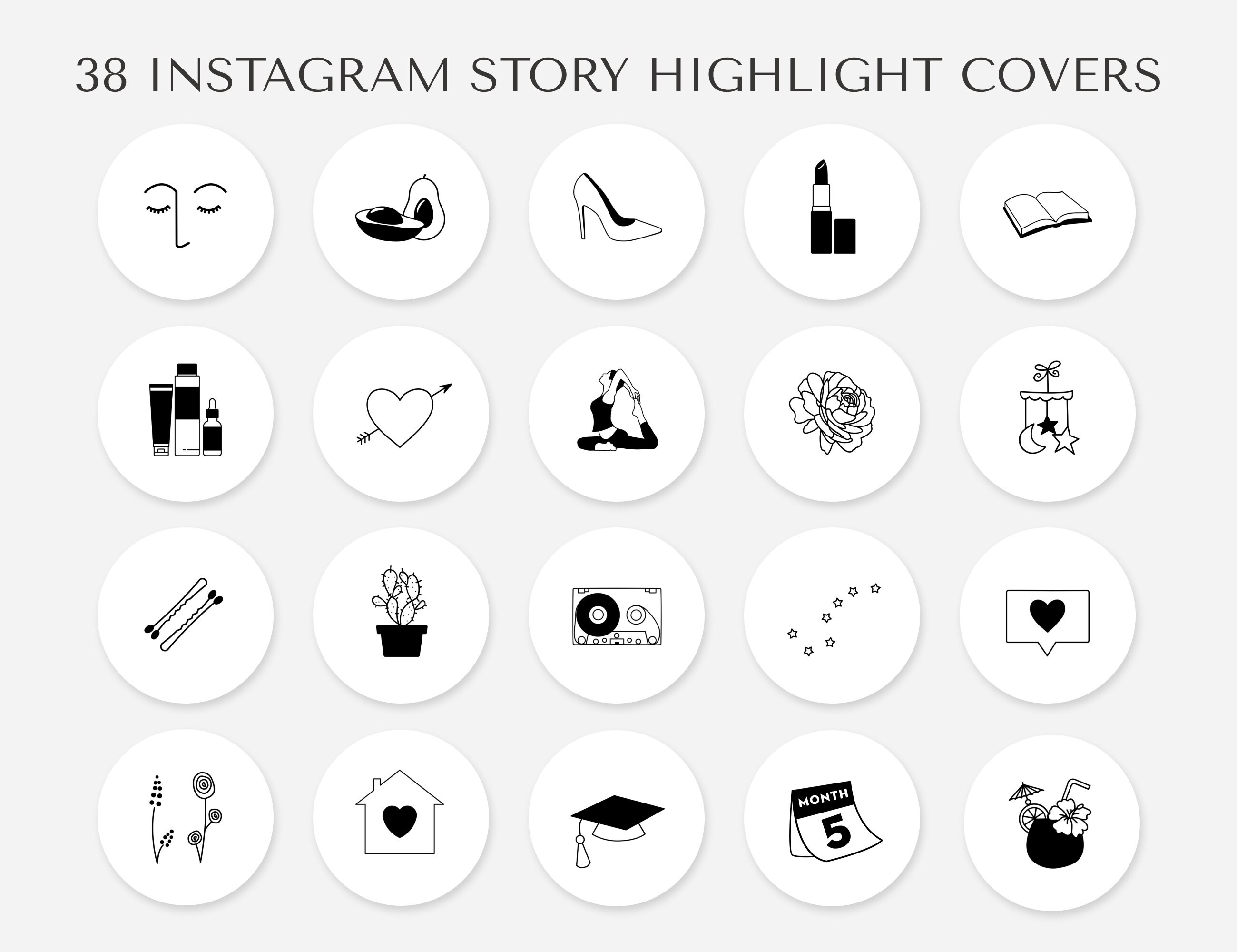 Bundle Of 38 Instagram Story Highlights Icons Ready To Use Etsy Bundle Of 38 Instagram Story Highlights Icons Ready To Use Etsy