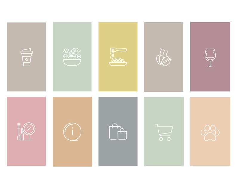 Fashion Handmade Beauty 50 Instagram Highlight Icons Influencers Blogger template Lifestyle