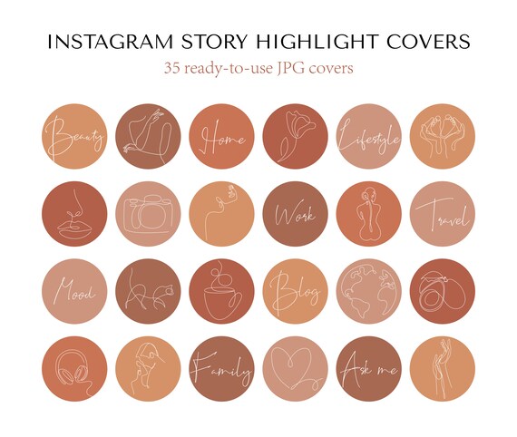 37 Instagram Story Highlight Icons Abstract One Line Art Etsy 37 Instagram Story Highlight Icons Abstract One Line Art Etsy