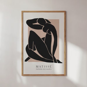Exhibition Matisse Inspired Wall Art | Neutral Gallery Wall Aesthetic | Digital Download