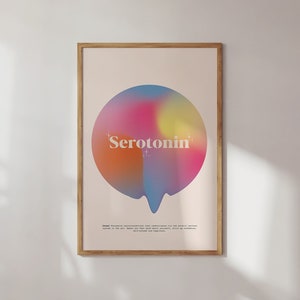 Colorful Retro Quote Poster | Gradient Aura Aesthetic Print | Trendy Wall Art | Digital Print
