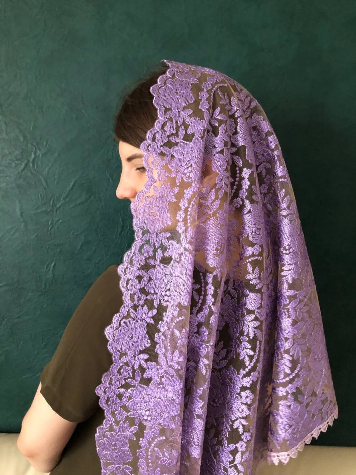 wedding veil purple