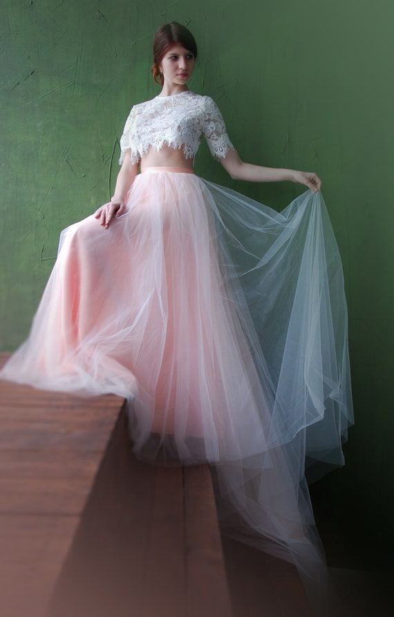 Wedding Skirt Separate Skirt Wedding Dress Boho Wedding Etsy