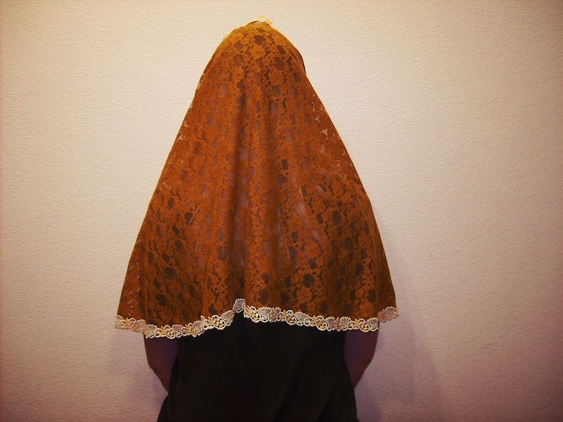 Church veil Head covering lace Chapel Veil mantilla l catholic church scarf chapel mothers day gift orthodox lace scarf