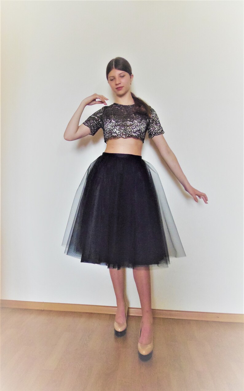 black ball gown skirt separate