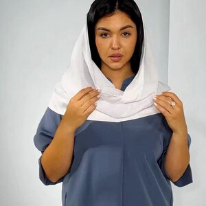 Infinity  chapel Veil for mass white Mantilla church  Traditional mass Head covering Eternity scarf Church veil Religious covering
