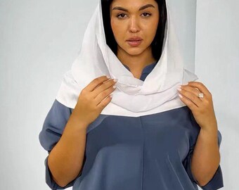 Unendlichkeitskapelle Schleier für Masse weiße Mantilla Kirche Traditionelle Masse Kopfbedeckung Eternity-Schal Kirchenschleier Religiöse Bedeckung
