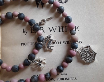 Charlotte's Web inspired necklace set