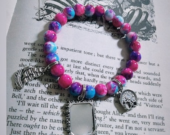 Alice Through the Looking Glass inspired bracelet