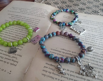 Book Stacks - Any three single strand bracelets!