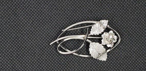 Vintage ART Sterling Silver Brooch - image 1