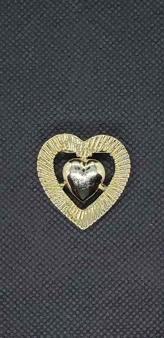 Vintage Heart Brooch signed Gerry's