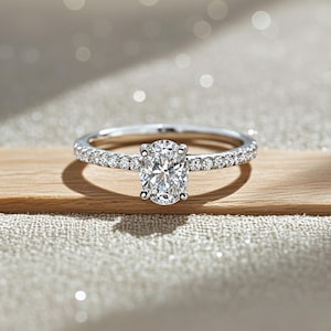 Oval Ring,Round Solitaire Ring, Wedding Ring, Engagement Ring, Anniversary Ring, Diamond Ring, Moissanite Ring,Statement Ring, Gift for Her