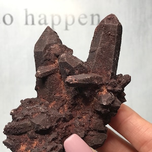 Hematite Quartz Cluster