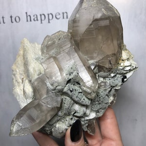 Smokey Quartz on Feldspar