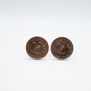 Coin Cufflinks - Australia 2 Cent Coin Cufflink