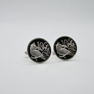 Coin Cufflinks -PROOF British Virgin Islands 10 Cents, 10 year anniversary, special gift, unique present for men, unusual gift idea, wedding