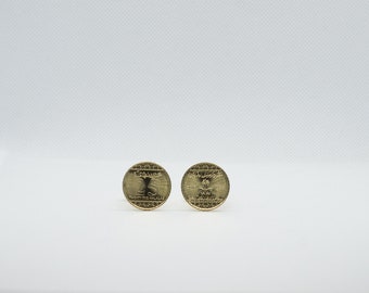 Coin Cufflinks - Saudi Arabia 25 Halalas Salman Coin Cufflinks