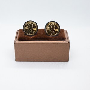 Coin Cufflinks - America Dale Earnhardt 1998 Daytona 500 Win 24K Gold  Penny, Choice of Silver or Gunmetal Coloured Backs (stainless Steel) - Etsy